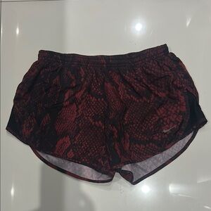 Nike Black and Burgendy Snake Print Shorts